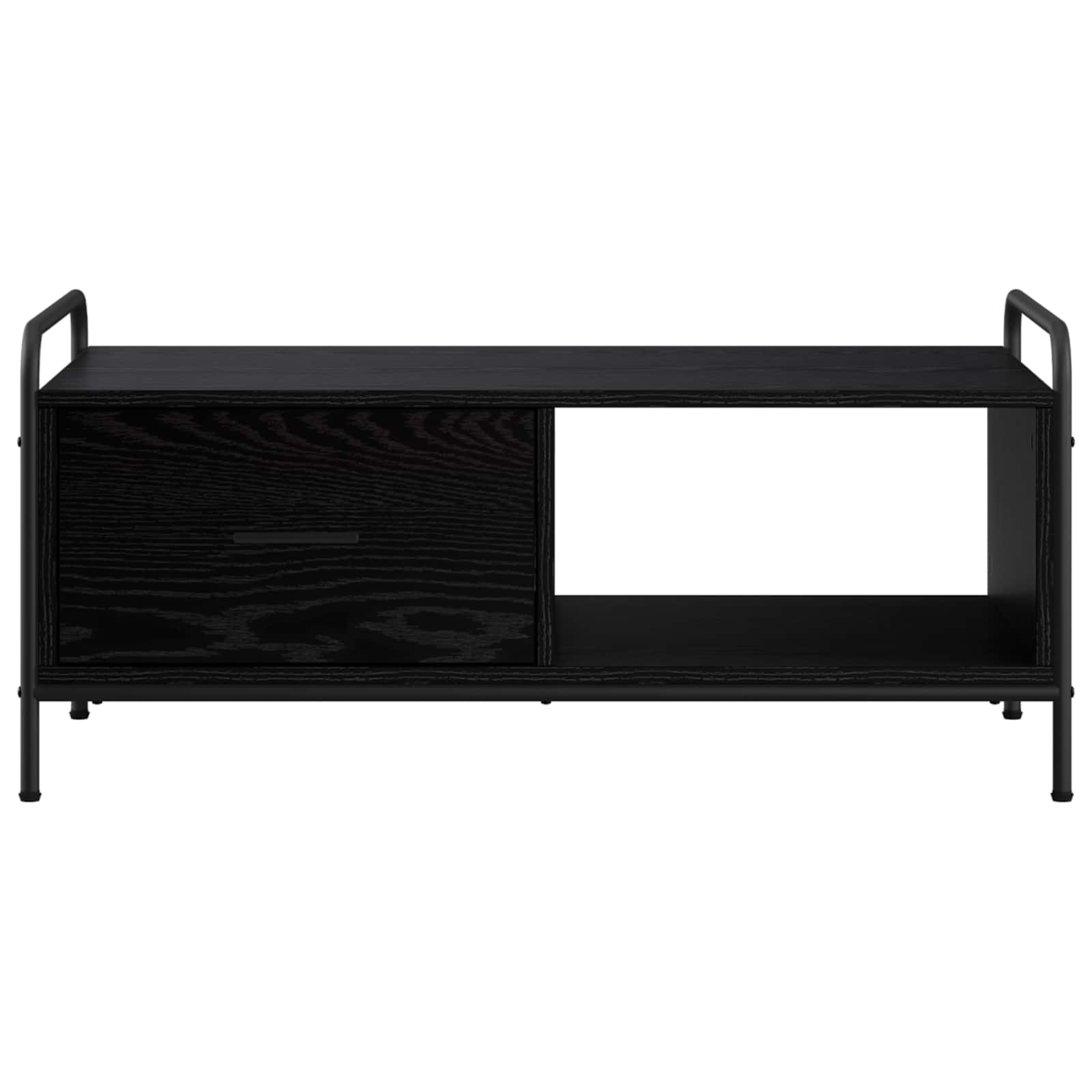 vidaXL Stolik kawowy Czarny dąb 90 x 49 x 41 cm Drewno inżynieryjne