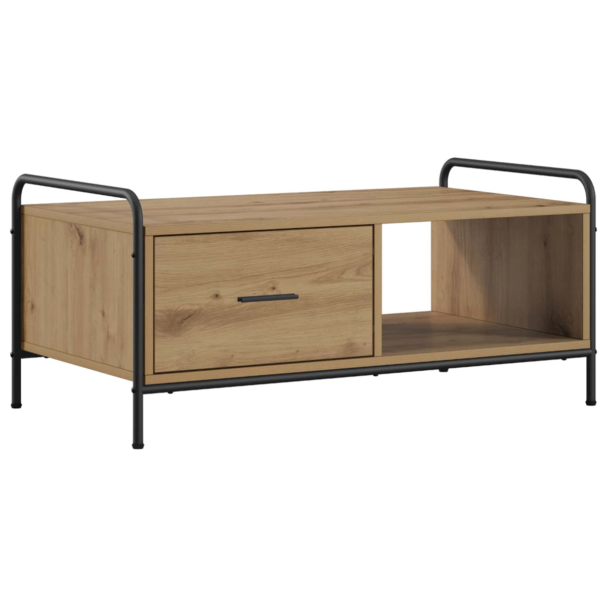 vidaXL Stolik kawowy Dąb artisan 90 x 49 x 41 cm Drewno inżynieryjne