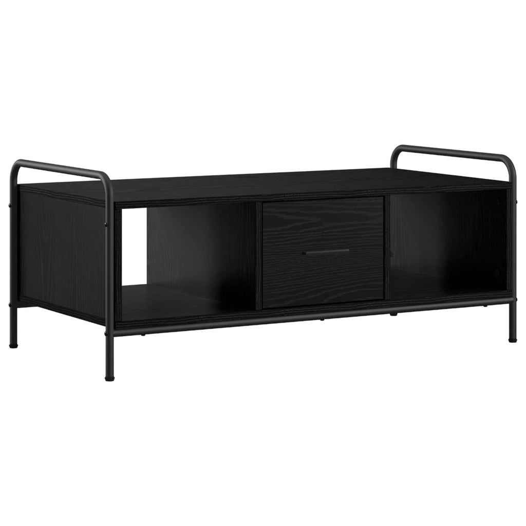 vidaXL Stolik kawowy Czarny dąb 99,5 x 49 x 41 cm Drewno inżynieryjne