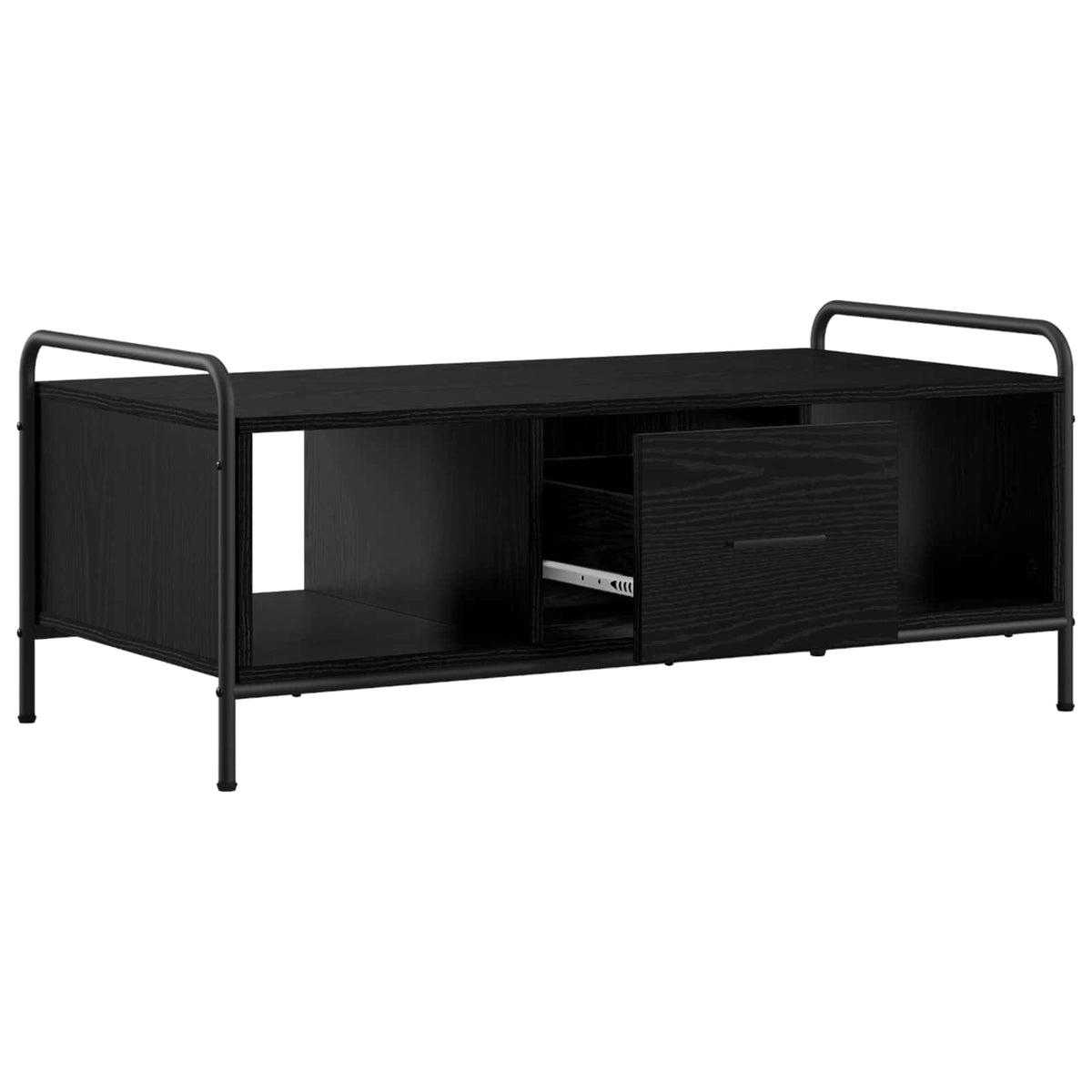 vidaXL Stolik kawowy Czarny dąb 99,5 x 49 x 41 cm Drewno inżynieryjne