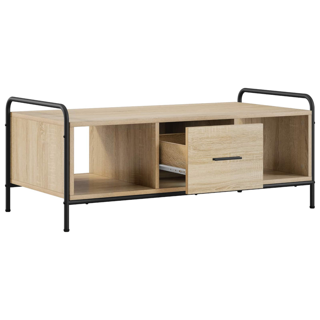 vidaXL Stolik kawowy dąb Sonoma 99,5 x 49 x 41 cm Drewno inżynieryjne