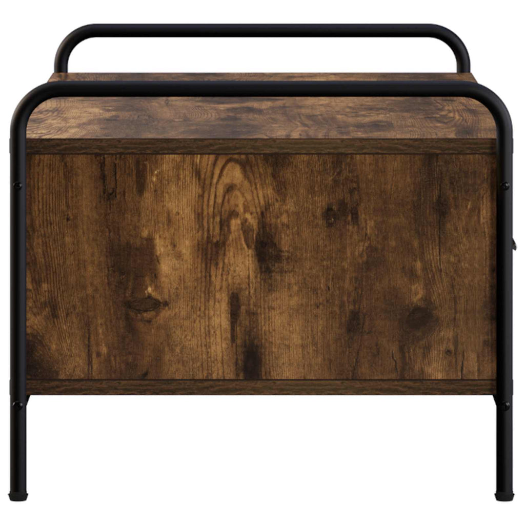 vidaXL Stolik kawowy Dąb wędzony 99,5 x 49 x 41 cm Drewno inżynieryjne