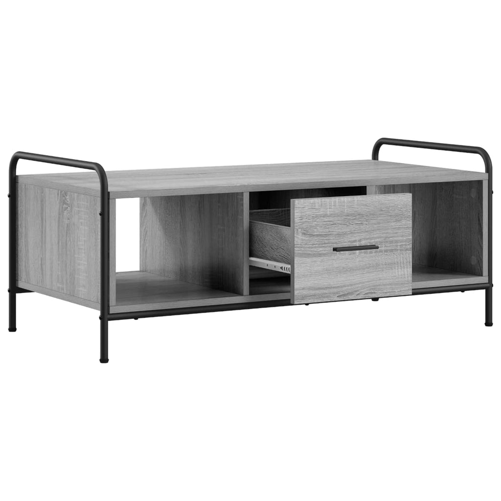 vidaXL Stolik kawowy Szary Sonoma 99,5 x 49 x 41 cm