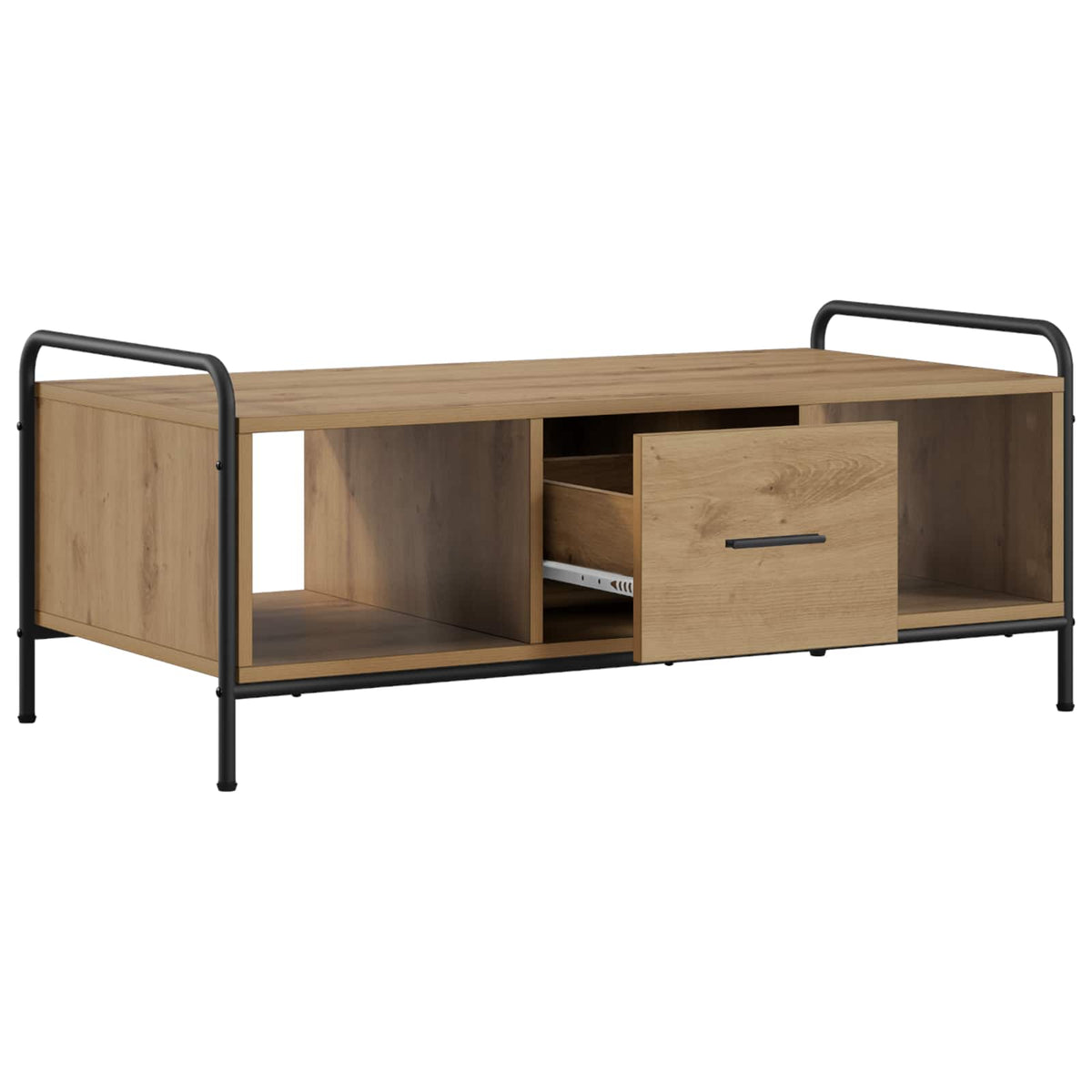 vidaXL Stolik kawowy Dąb artisan 99,5 x 49 x 41 cm Drewno inżynieryjne