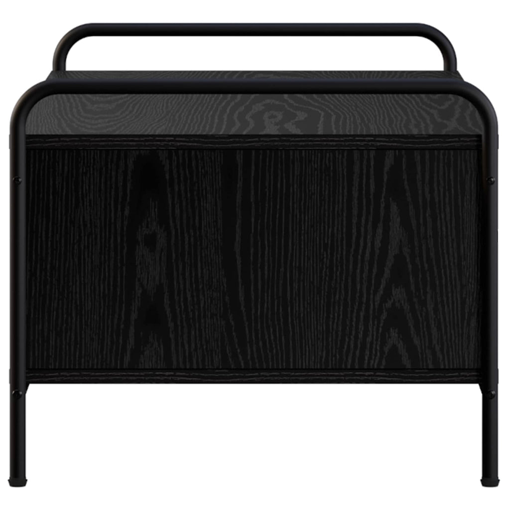 vidaXL Stolik kawowy Czarny dąb 50 x 49 x 41 cm Drewno inżynieryjne