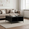 vidaXL Stolik kawowy Czarny dąb 50 x 49 x 41 cm Drewno inżynieryjne