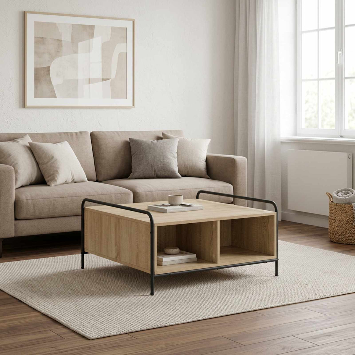 vidaXL Stolik kawowy dąb Sonoma 50 x 49 x 41 cm Drewno inżynieryjne