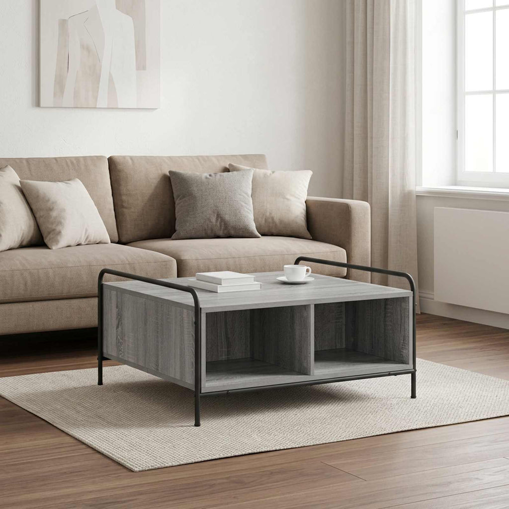 vidaXL Stolik kawowy Szary Sonoma 50 x 49 x 41 cm Drewno inżynieryjne