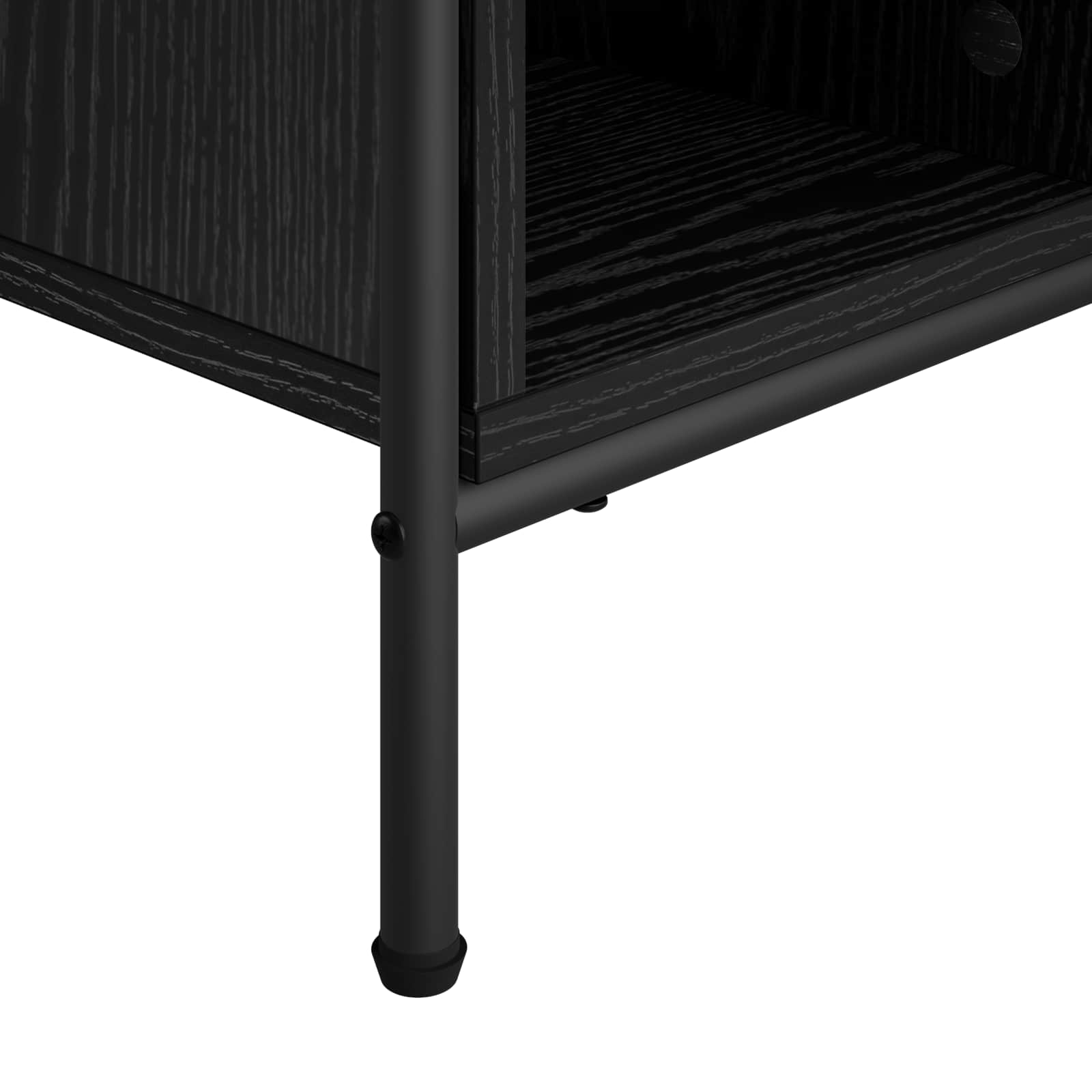 vidaXL Stolik kawowy Czarny dąb 90 x 90 x 41 cm Drewno inżynieryjne
