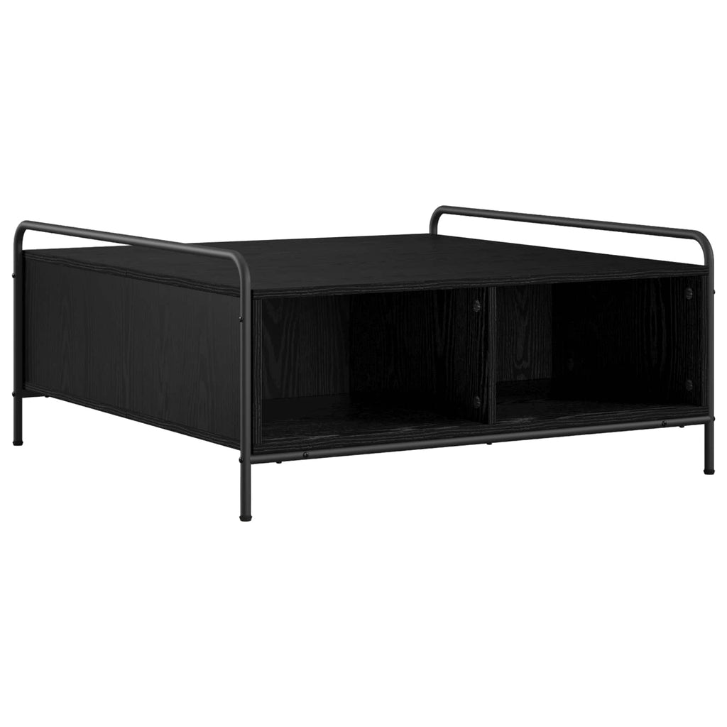 vidaXL Stolik kawowy Czarny dąb 90 x 90 x 41 cm Drewno inżynieryjne
