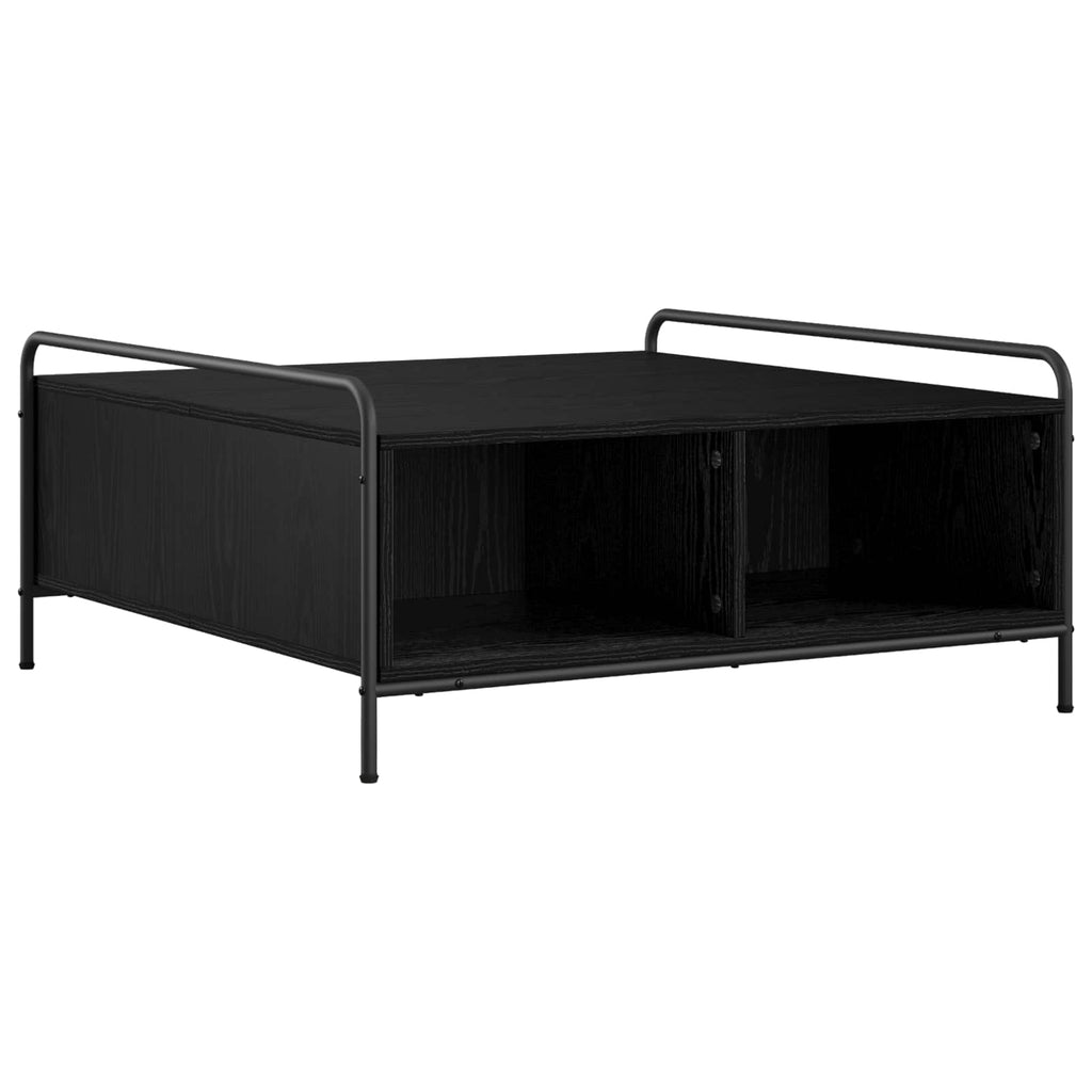 vidaXL Stolik kawowy Czarny dąb 90 x 90 x 41 cm Drewno inżynieryjne