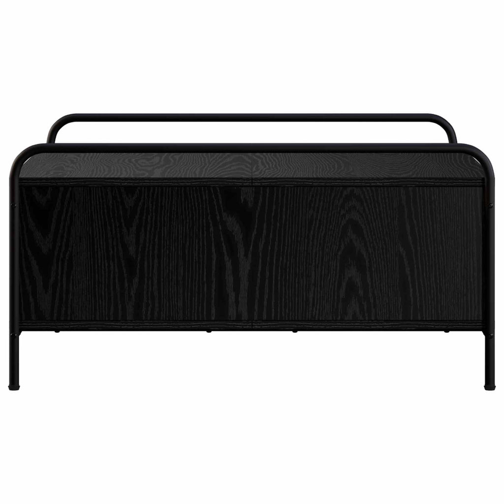 vidaXL Stolik kawowy Czarny dąb 90 x 90 x 41 cm Drewno inżynieryjne