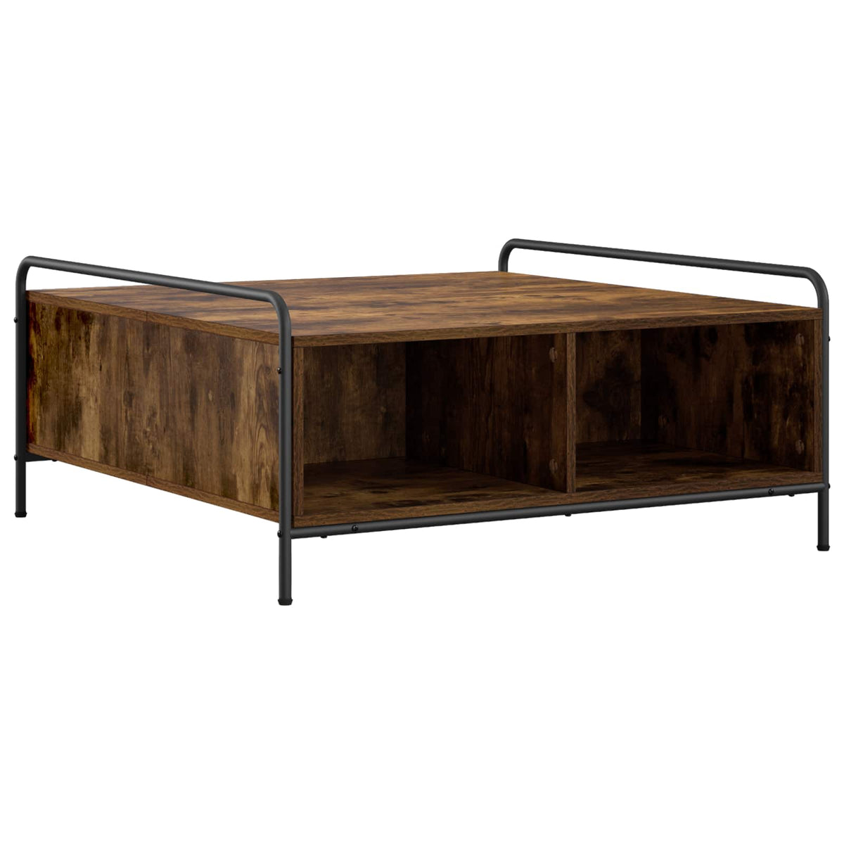 vidaXL Stolik kawowy Dąb wędzony 90 x 90 x 41 cm Drewno inżynieryjne