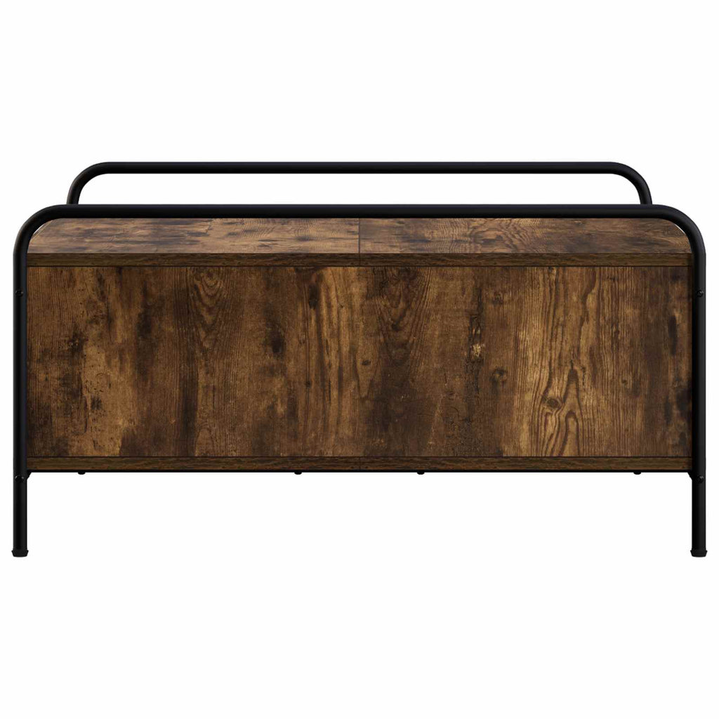 vidaXL Stolik kawowy Dąb wędzony 90 x 90 x 41 cm Drewno inżynieryjne