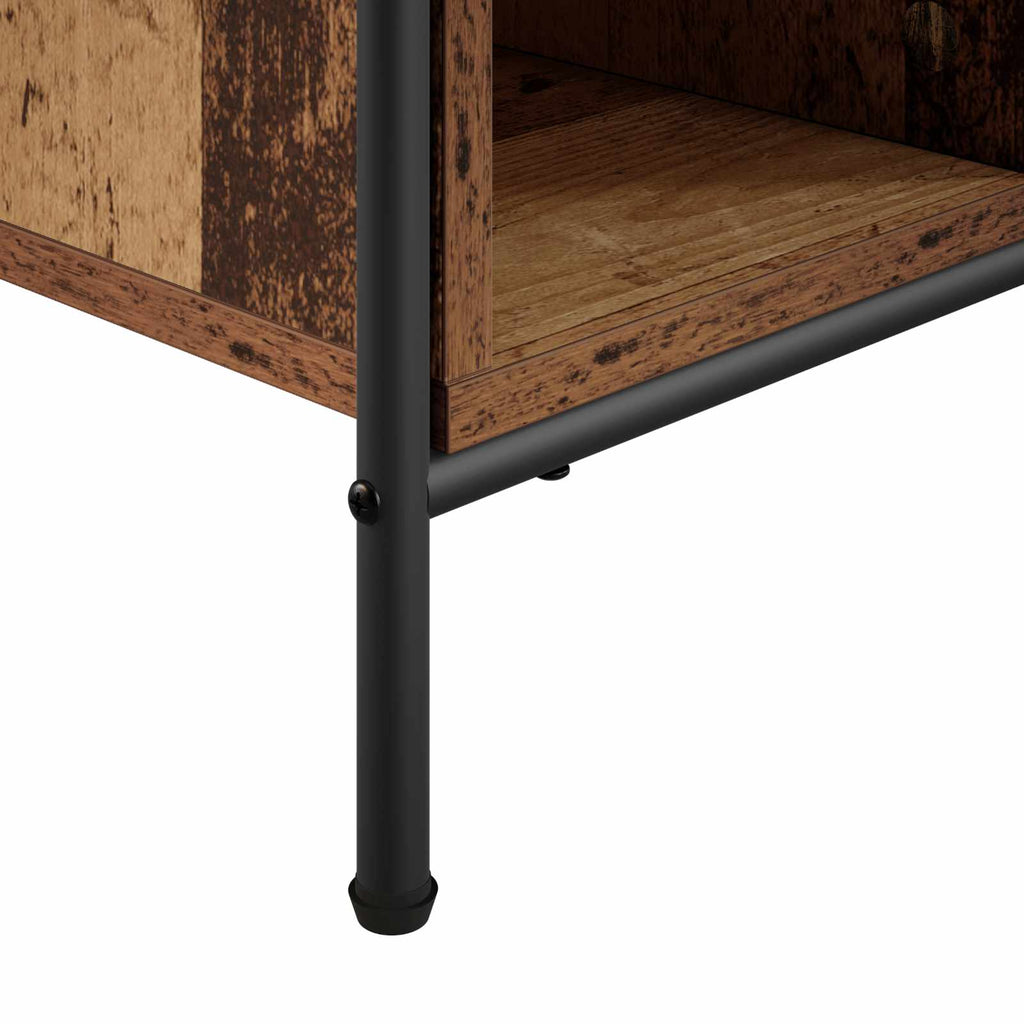 vidaXL Stolik kawowy Stare drewno 90 x 90 x 41 cm Drewno inżynieryjne
