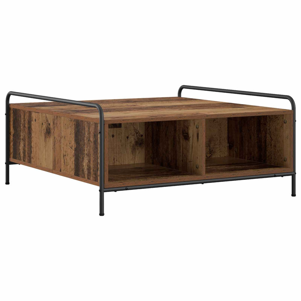 vidaXL Stolik kawowy Stare drewno 90 x 90 x 41 cm Drewno inżynieryjne