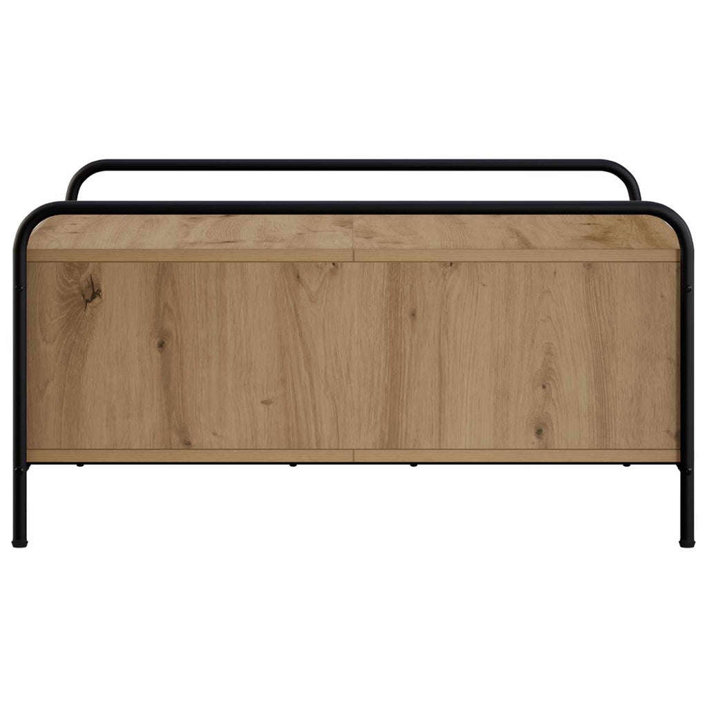 vidaXL Stolik kawowy Dąb artisan 90 x 90 x 41 cm Drewno inżynieryjne
