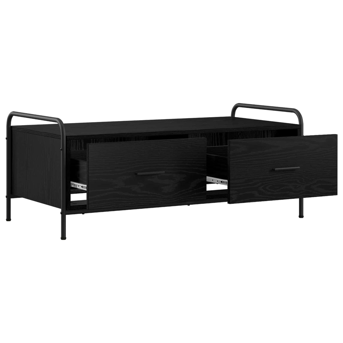 vidaXL Stolik kawowy Czarny dąb 99,5 x 49 x 41 cm Drewno inżynieryjne
