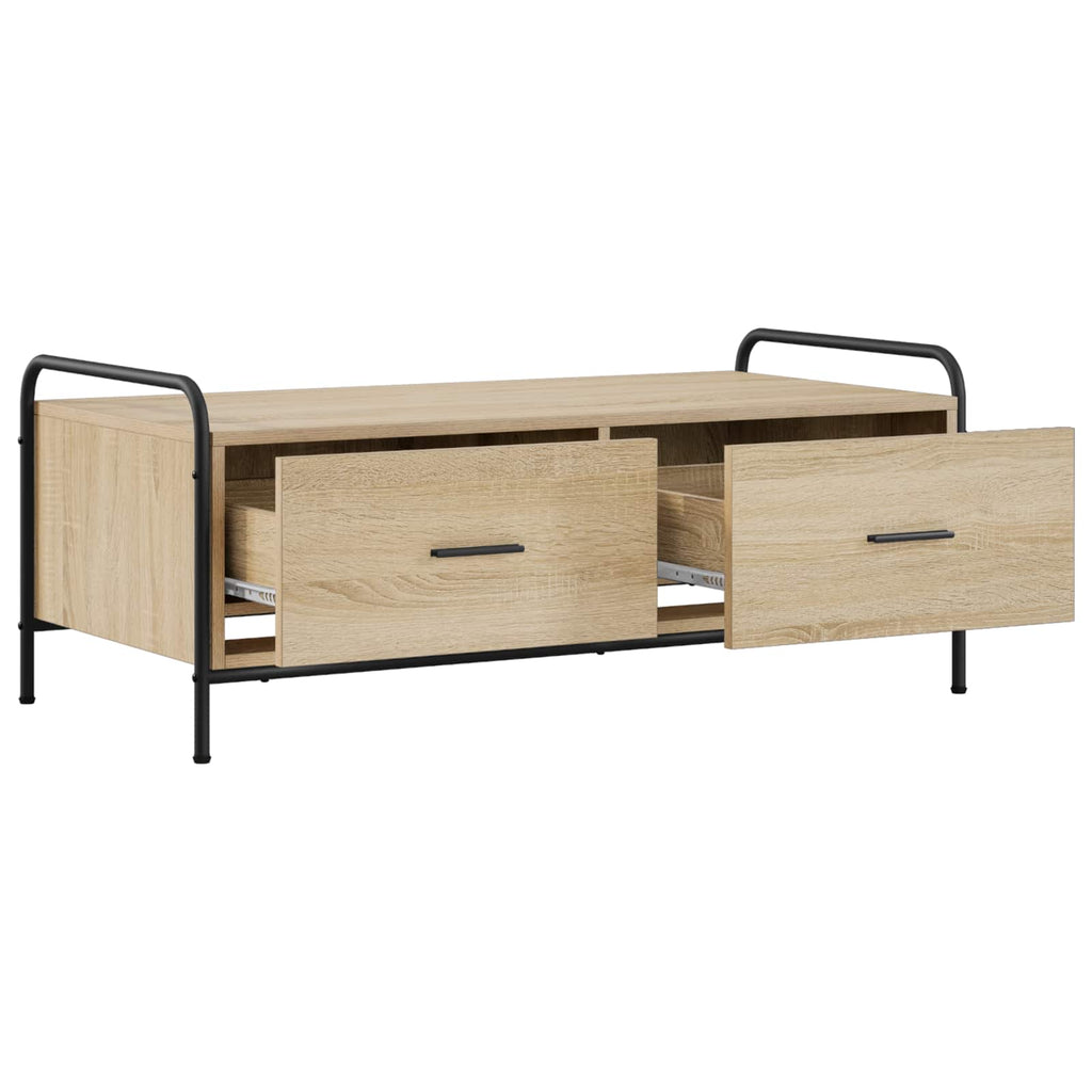 vidaXL Stolik kawowy dąb Sonoma 99,5 x 49 x 41 cm Drewno inżynieryjne