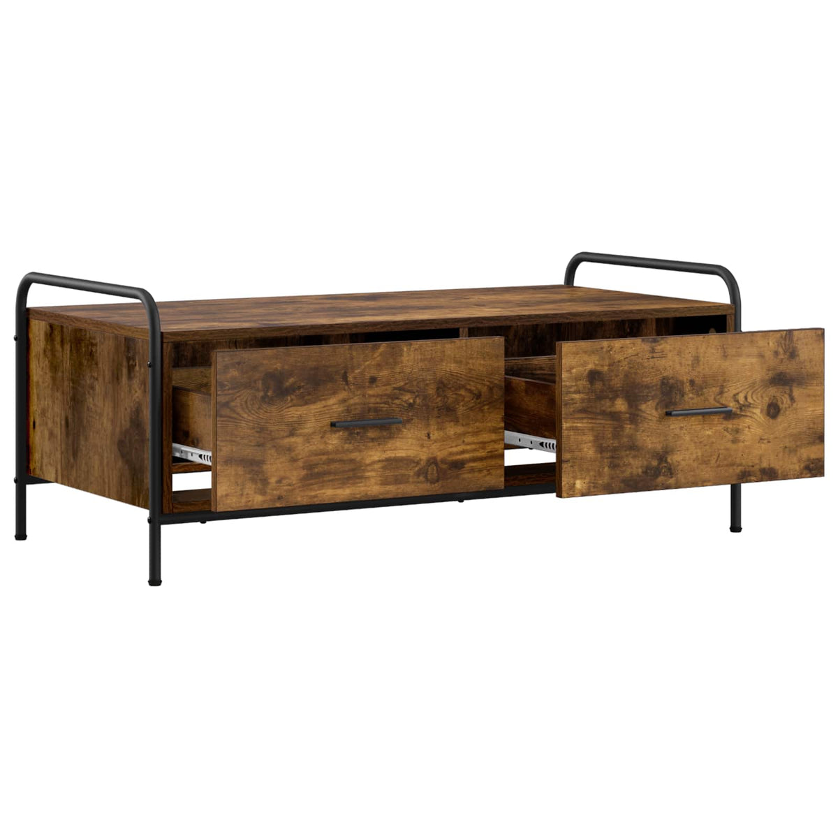 vidaXL Stolik kawowy Dąb wędzony 99,5 x 49 x 41 cm Drewno inżynieryjne