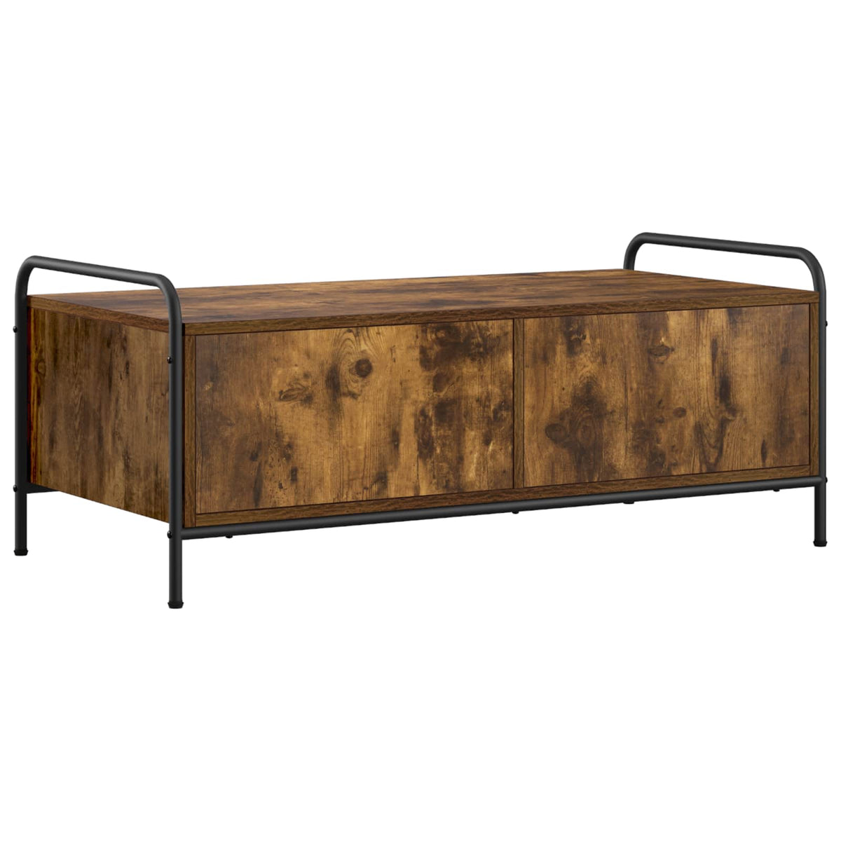 vidaXL Stolik kawowy Dąb wędzony 99,5 x 49 x 41 cm Drewno inżynieryjne