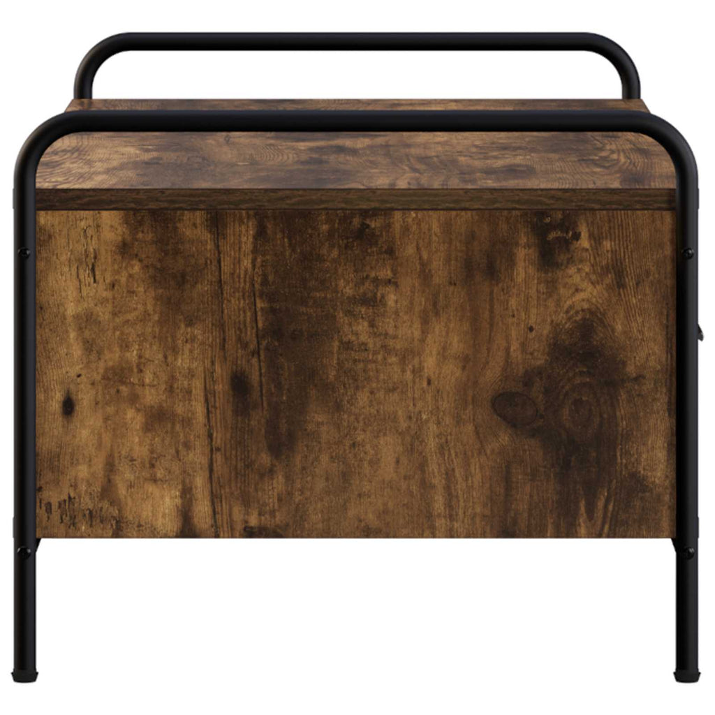 vidaXL Stolik kawowy Dąb wędzony 99,5 x 49 x 41 cm Drewno inżynieryjne