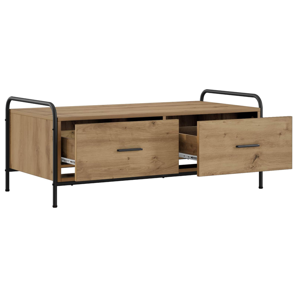 vidaXL Stolik kawowy Dąb artisan 99,5 x 49 x 41 cm Drewno inżynieryjne
