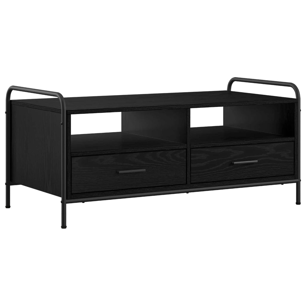 vidaXL Stolik kawowy Czarny dąb 99,5 x 49 x 46 cm Drewno inżynieryjne
