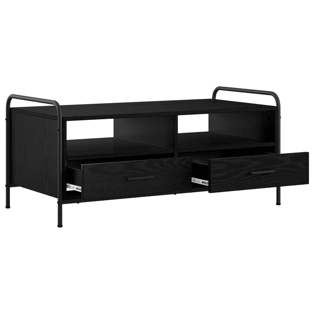 vidaXL Stolik kawowy Czarny dąb 99,5 x 49 x 46 cm Drewno inżynieryjne
