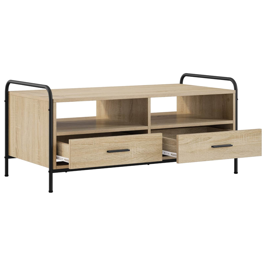 vidaXL Stolik kawowy dąb Sonoma 99,5 x 49 x 46 cm Drewno inżynieryjne