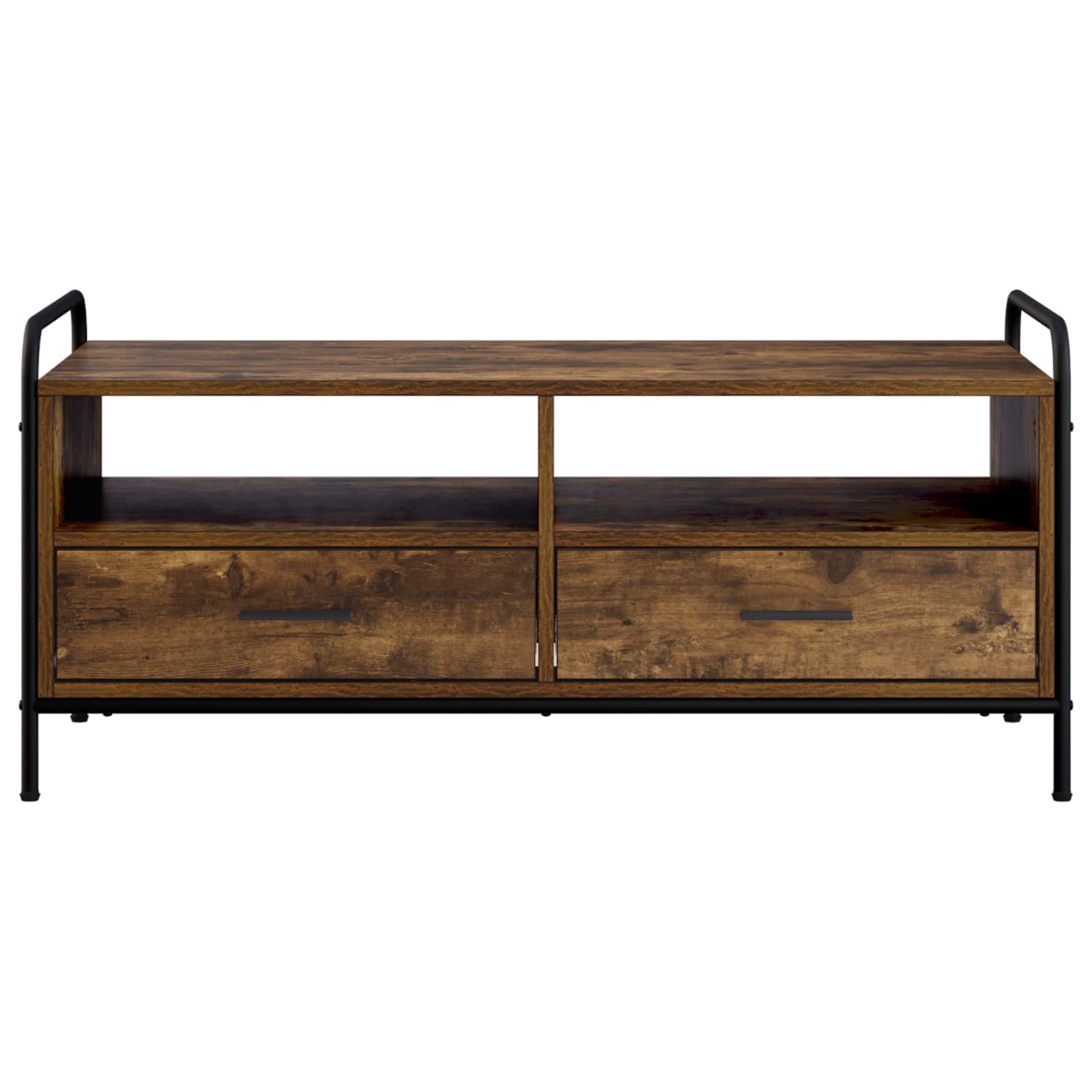 vidaXL Stolik kawowy Dąb wędzony 99,5 x 49 x 46 cm Drewno inżynieryjne
