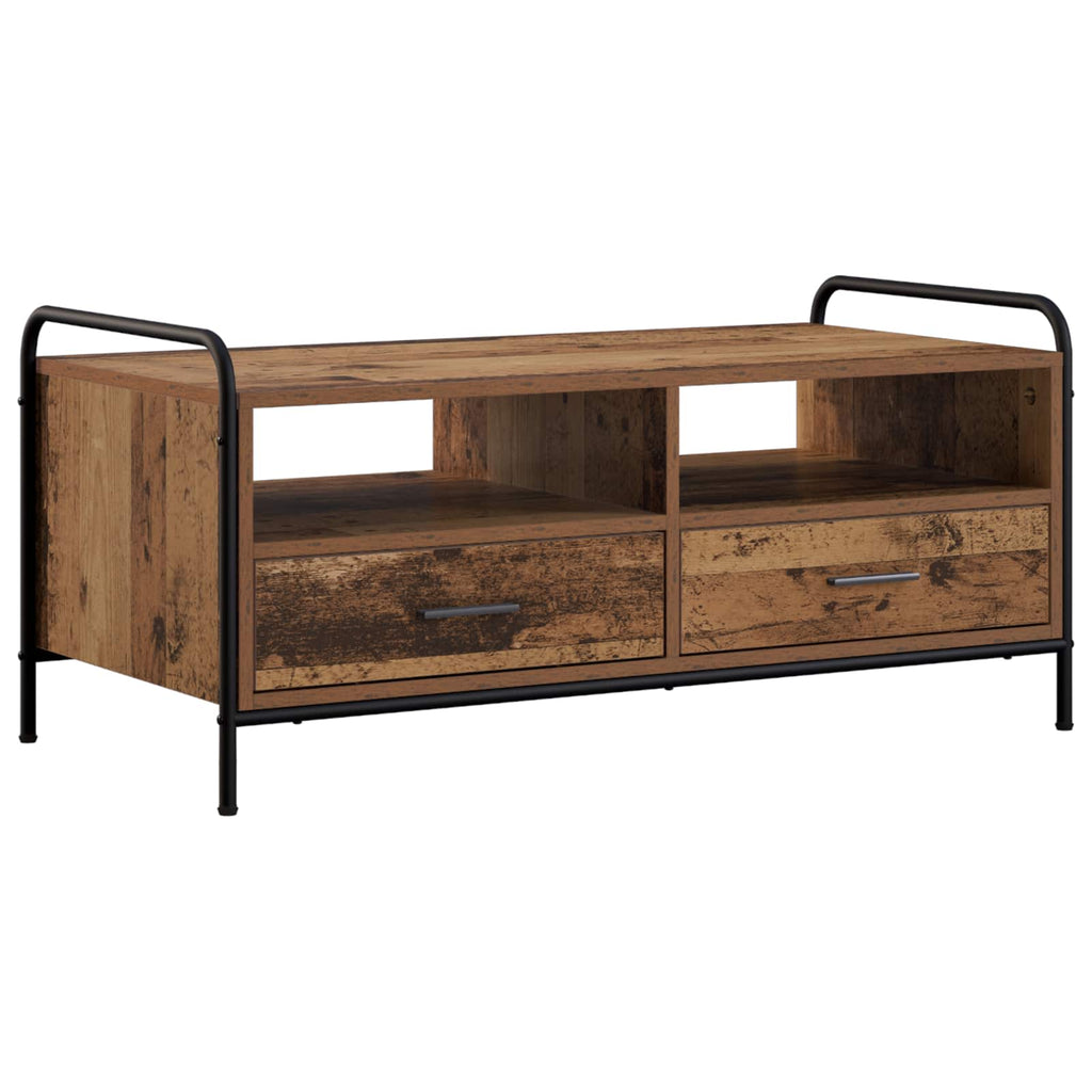 vidaXL Stolik kawowy Stare drewno 99,5 x 49 x 46 cm