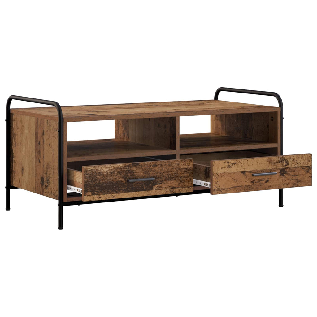 vidaXL Stolik kawowy Stare drewno 99,5 x 49 x 46 cm