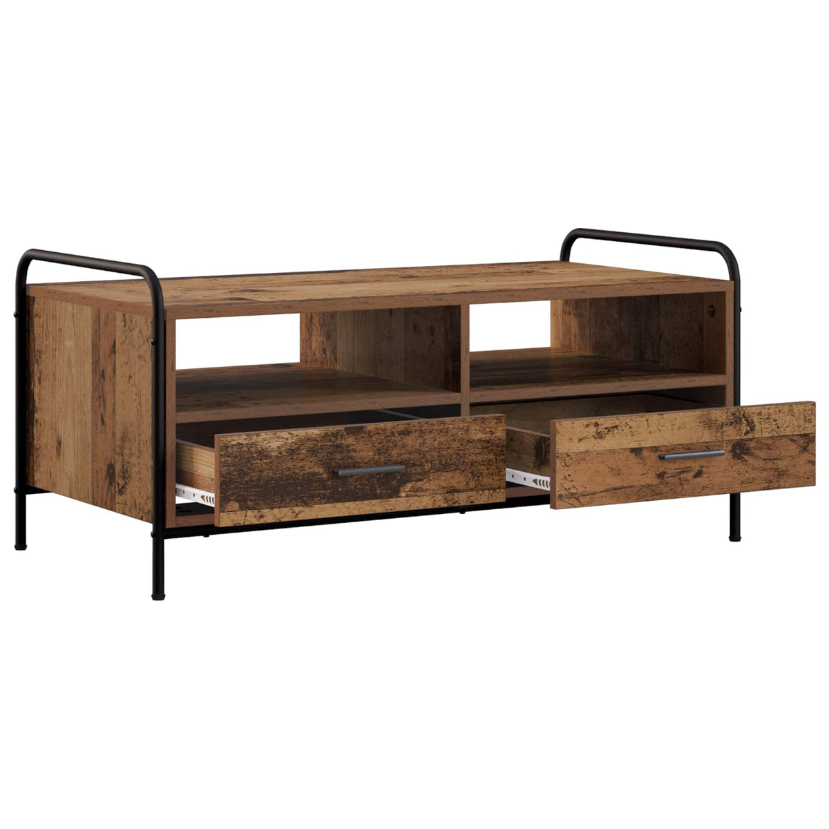 vidaXL Stolik kawowy Stare drewno 99,5 x 49 x 46 cm