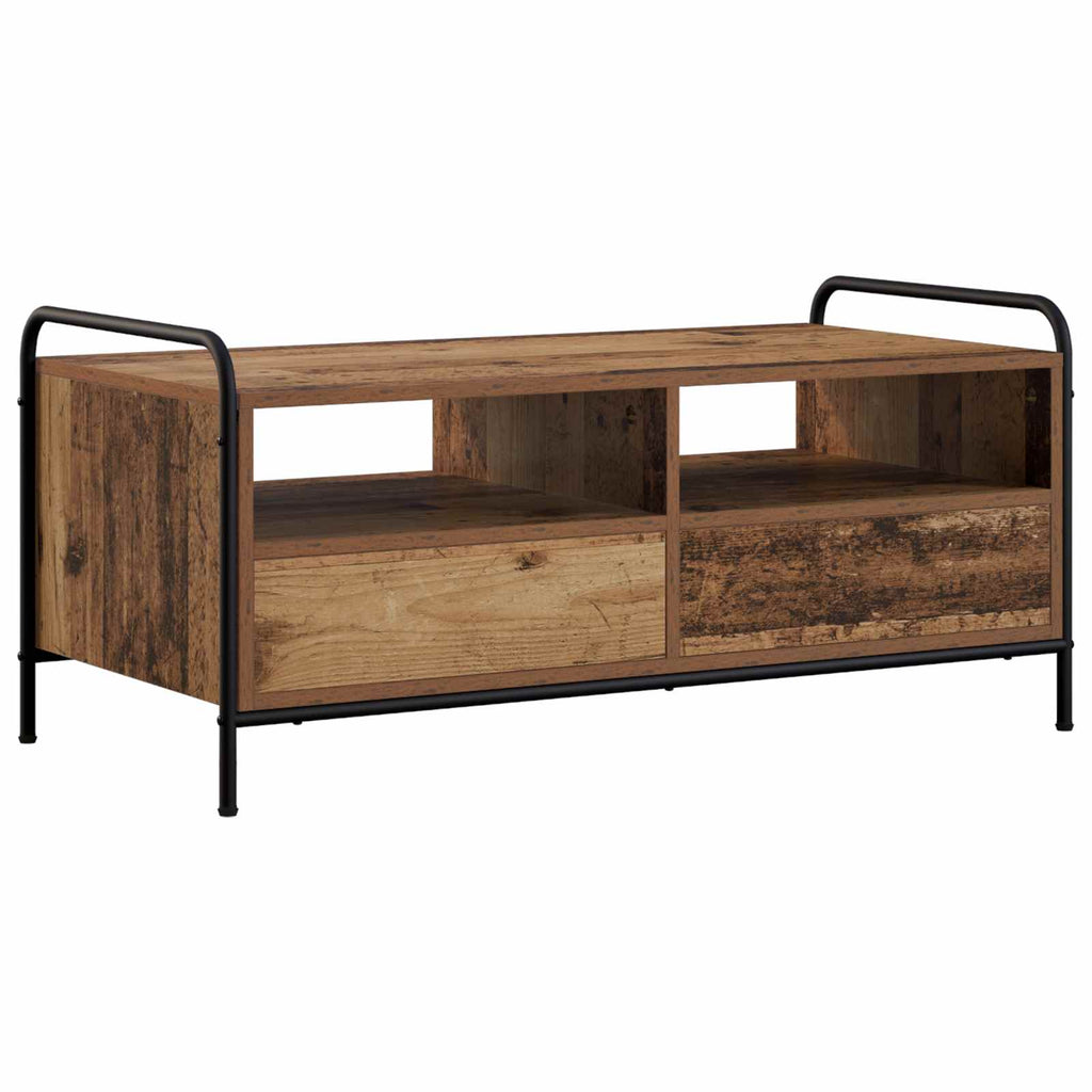 vidaXL Stolik kawowy Stare drewno 99,5 x 49 x 46 cm