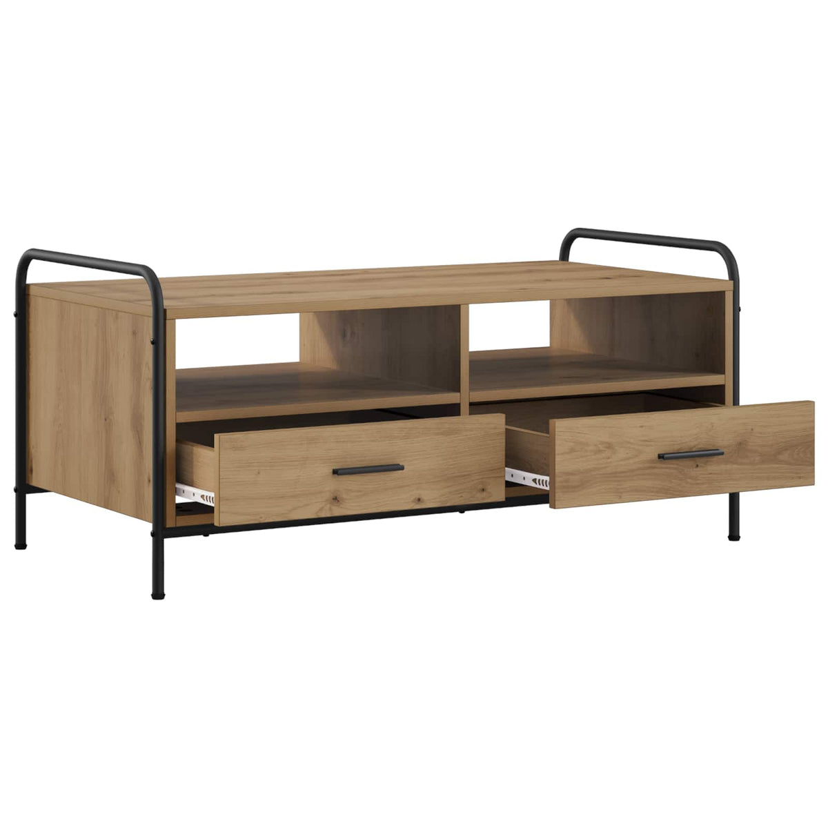 vidaXL Stolik kawowy Dąb artisan 99,5 x 49 x 46 cm Drewno inżynieryjne
