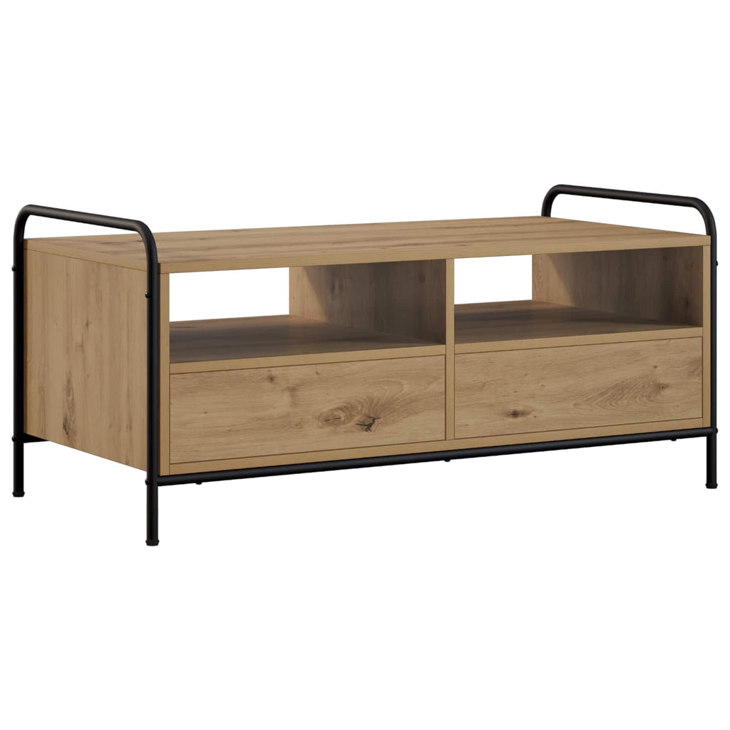 vidaXL Stolik kawowy Dąb artisan 99,5 x 49 x 46 cm Drewno inżynieryjne