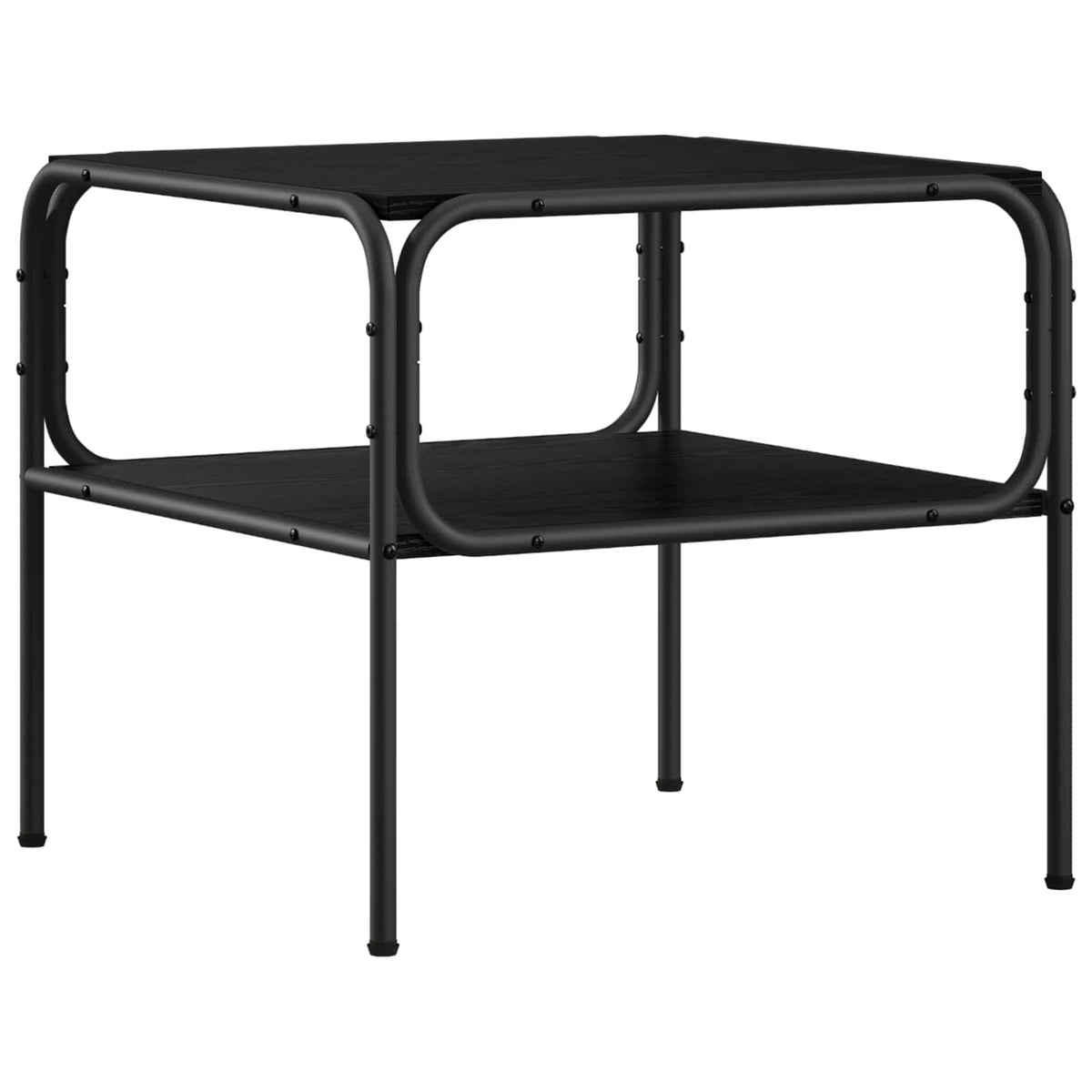 vidaXL Stolik boczny Czarny dąb 100 x 50 x 46 cm Drewno inżynieryjne