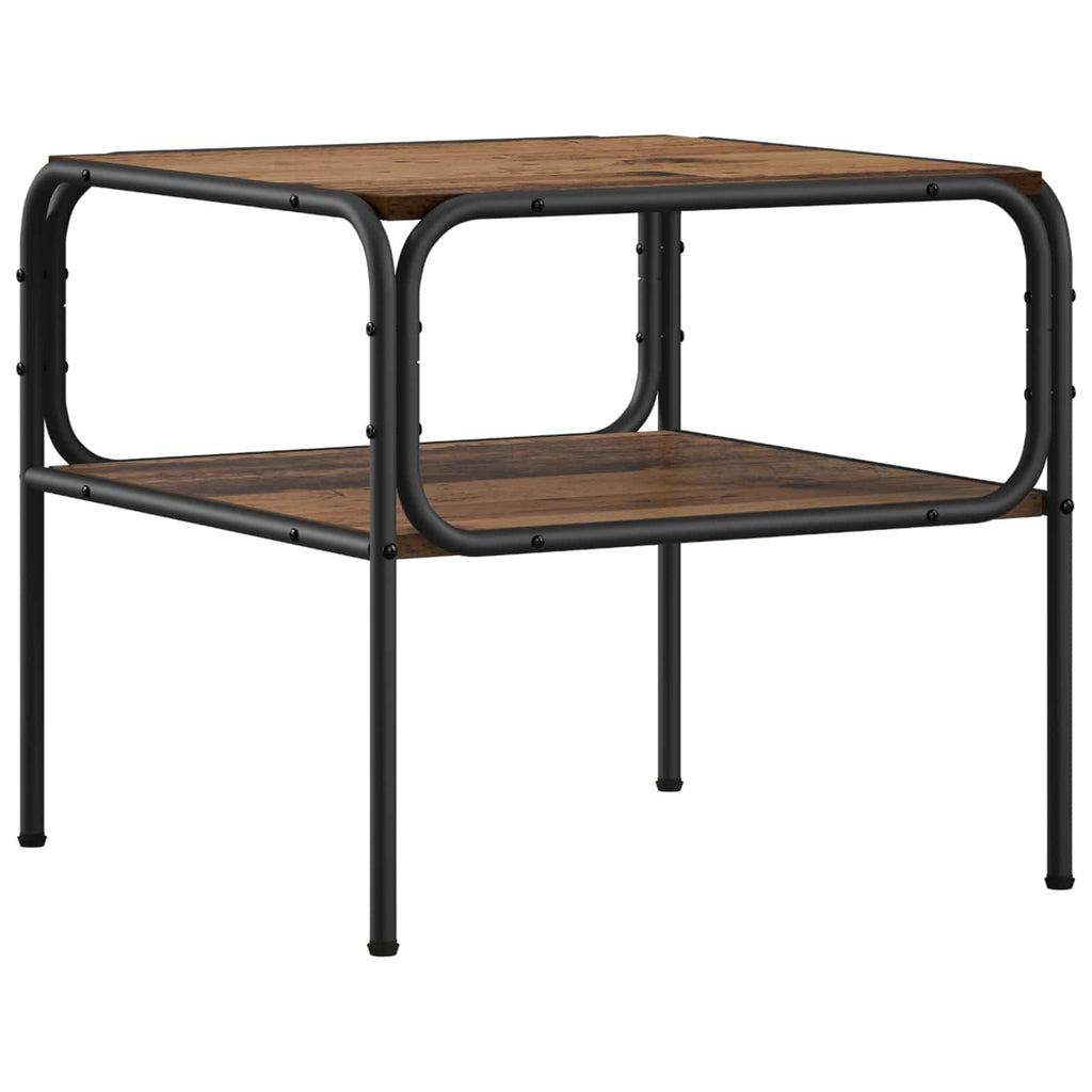 vidaXL Stolik boczny Stare drewno 100 x 50 x 46 cm Drewno inżynieryjne