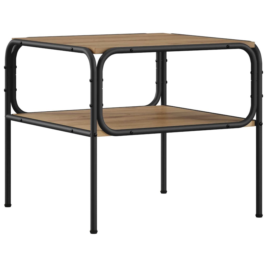 vidaXL Stolik boczny Dąb artisan 100 x 50 x 46 cm Drewno inżynieryjne