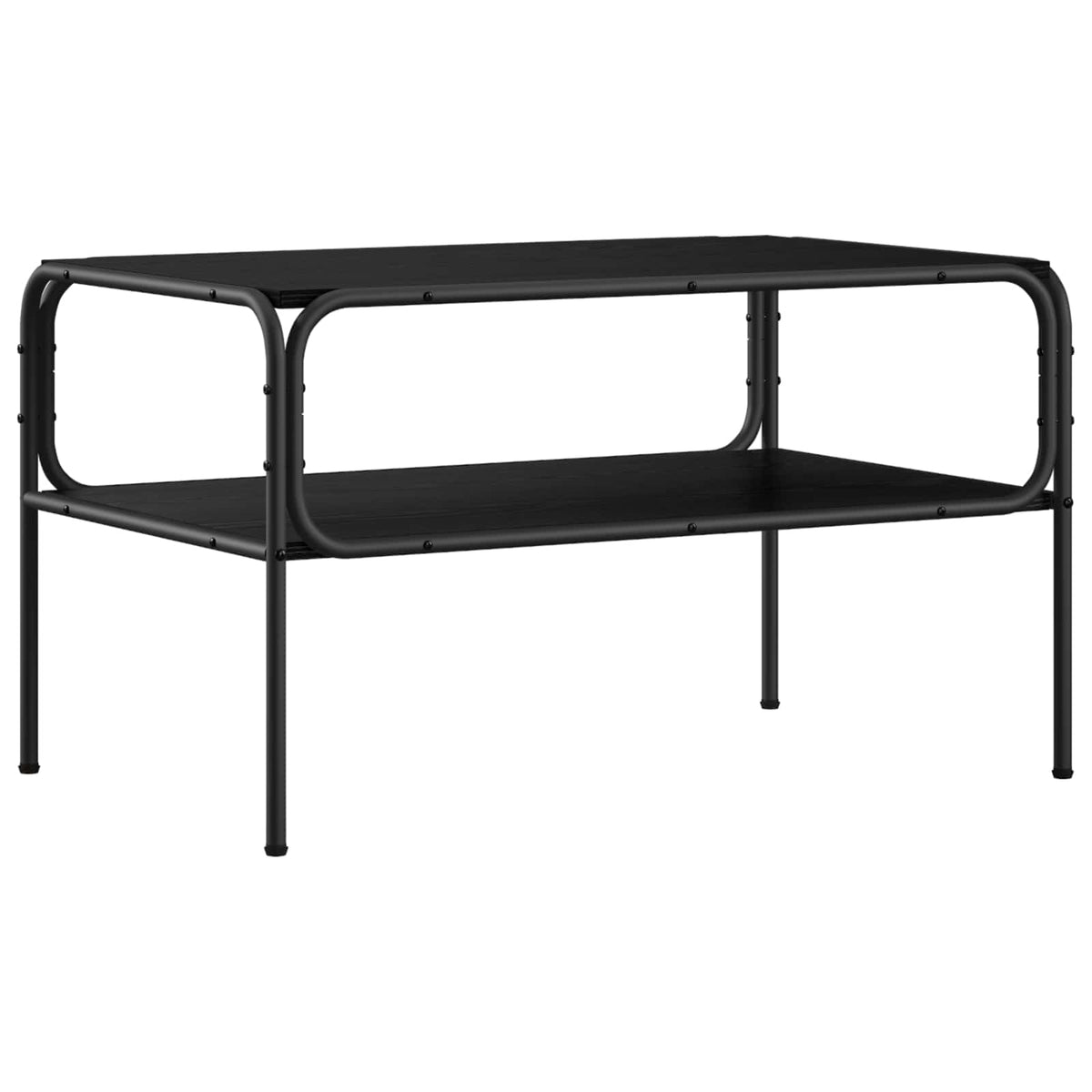 vidaXL Stolik boczny Czarny dąb 100 x 50 x 46 cm Drewno inżynieryjne