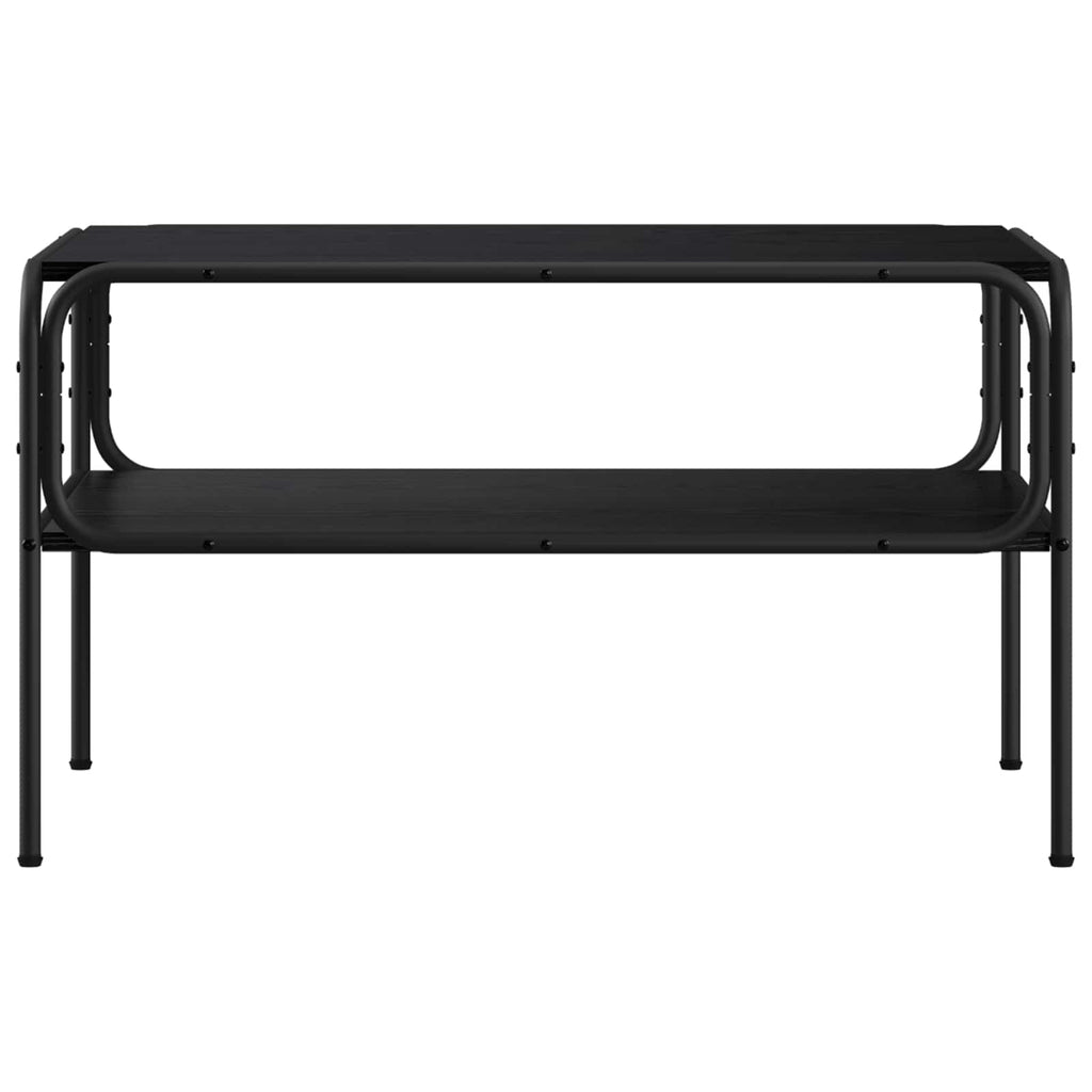 vidaXL Stolik boczny Czarny dąb 100 x 50 x 46 cm Drewno inżynieryjne