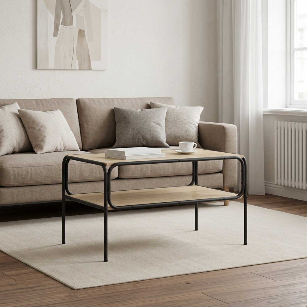 vidaXL Stolik boczny dąb Sonoma 100 x 50 x 46 cm Drewno inżynieryjne