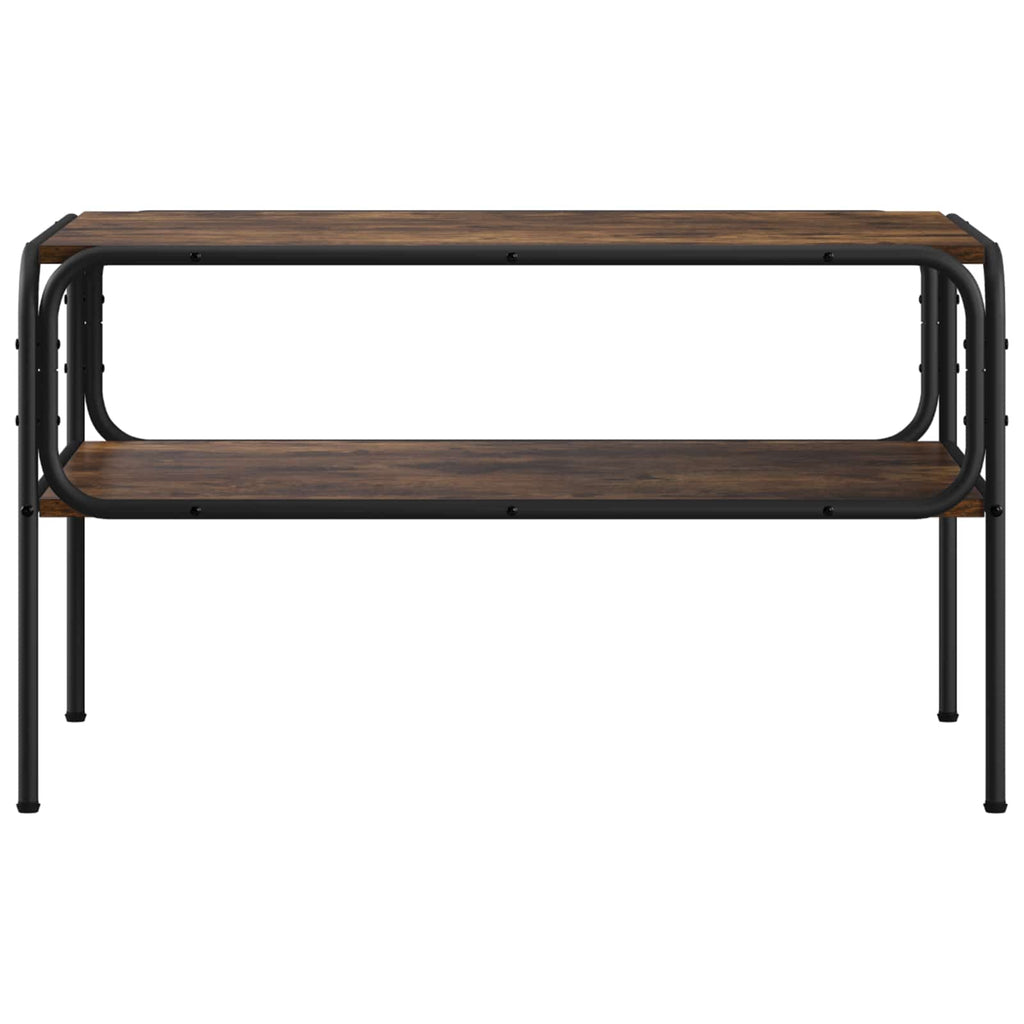 vidaXL Stolik boczny Dąb wędzony 100 x 50 x 46 cm Drewno inżynieryjne