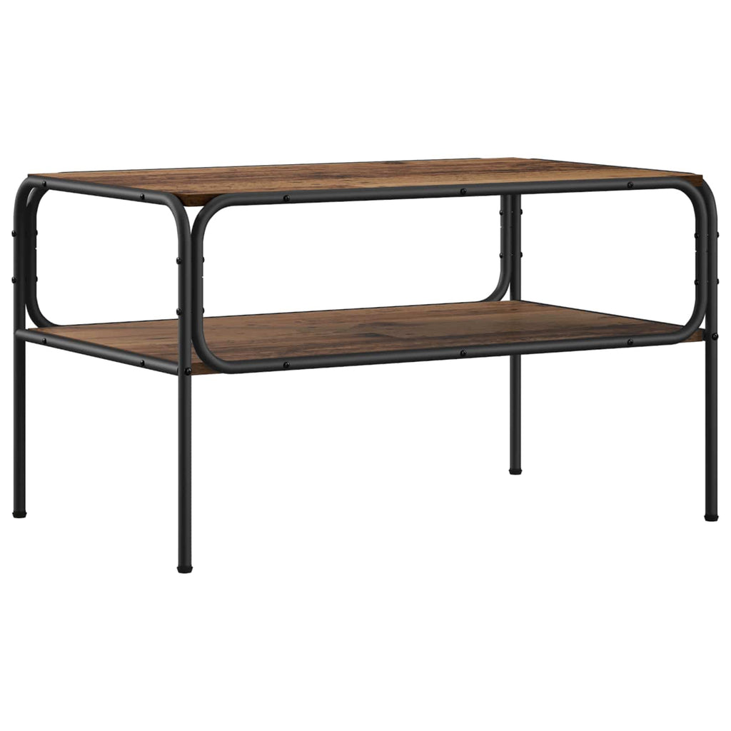 vidaXL Stolik boczny Stare drewno 100 x 50 x 46 cm Drewno inżynieryjne