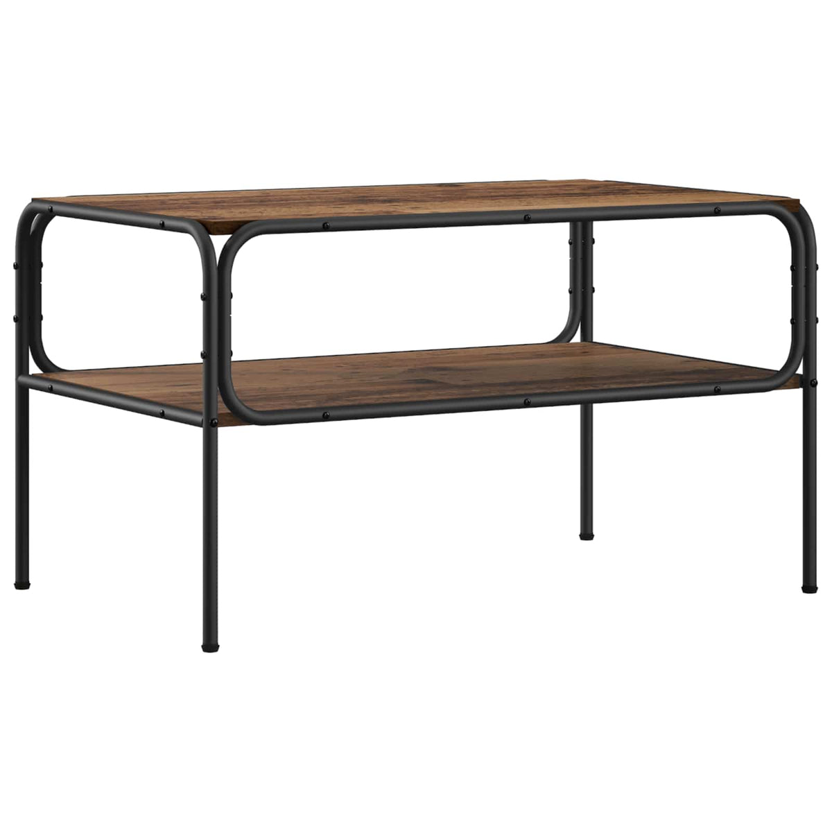 vidaXL Stolik boczny Stare drewno 100 x 50 x 46 cm Drewno inżynieryjne