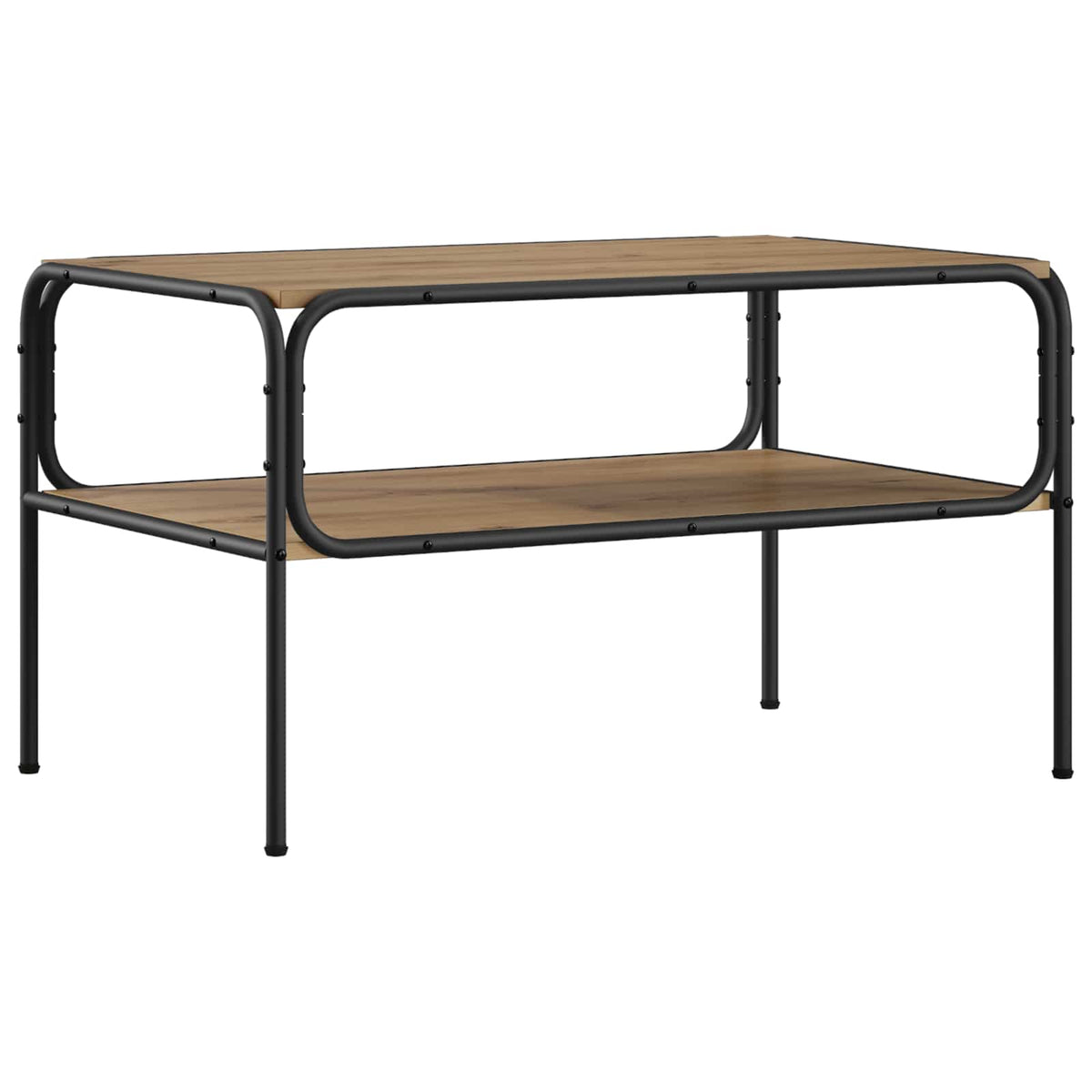 vidaXL Stolik boczny Dąb artisan 100 x 50 x 46 cm Drewno inżynieryjne