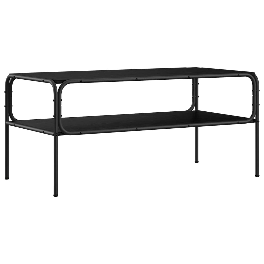 vidaXL Stolik boczny Czarny dąb 100 x 50 x 46 cm Drewno inżynieryjne
