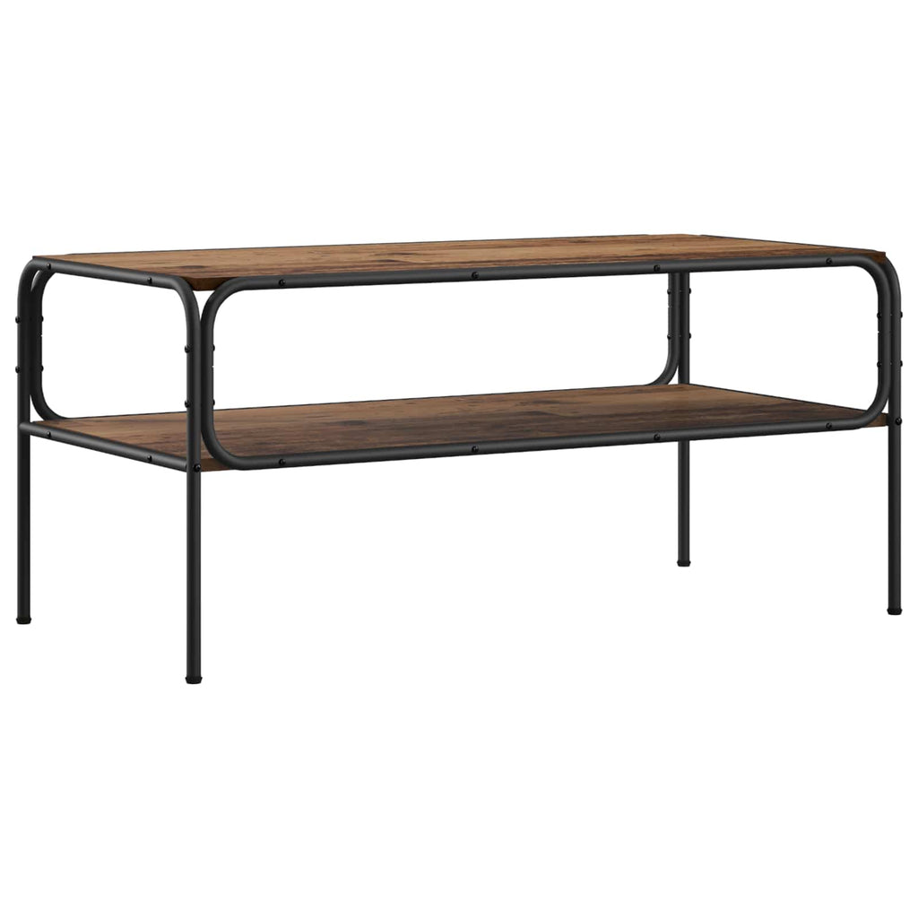 vidaXL Stolik boczny Stare drewno 100 x 50 x 46 cm Drewno inżynieryjne