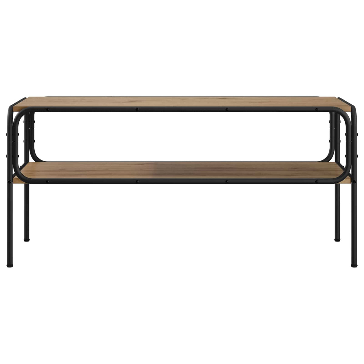 vidaXL Stolik boczny Dąb artisan 100 x 50 x 46 cm Drewno inżynieryjne